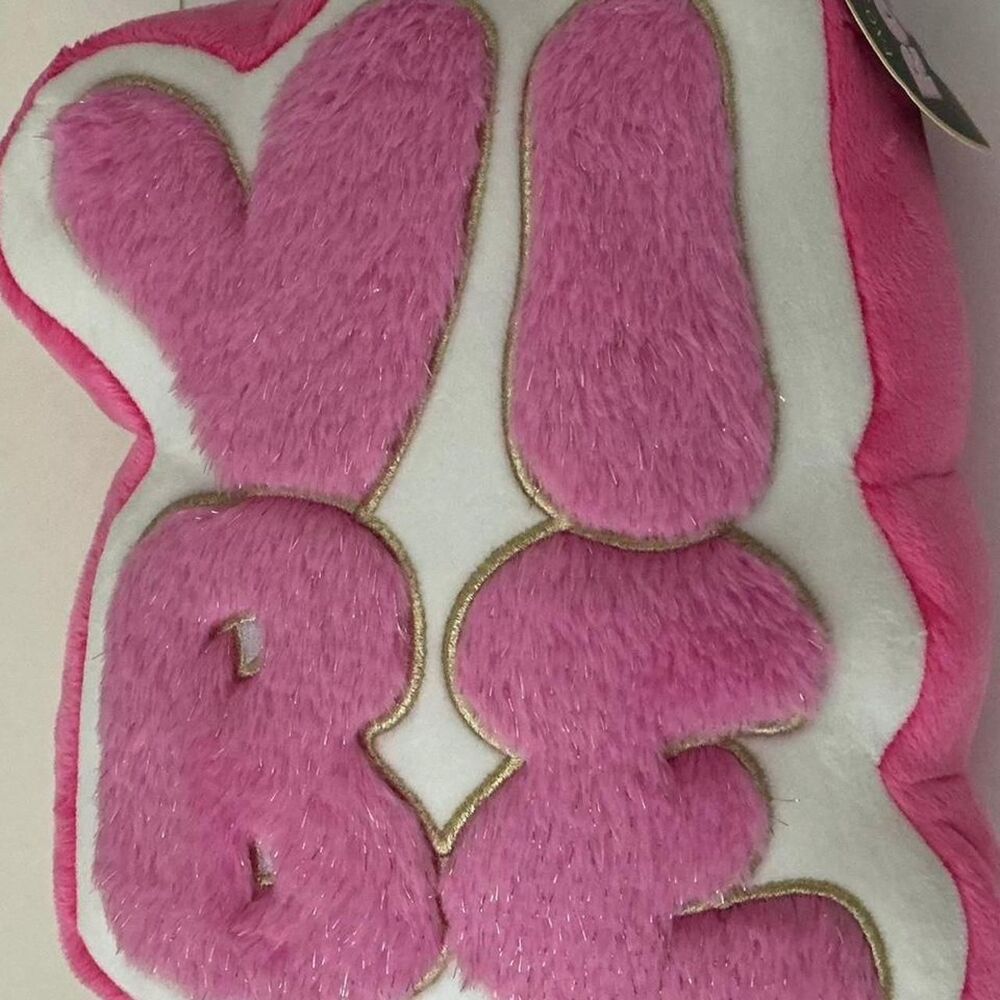 target gigglescape pink vibe plush pillow decorative cushion new